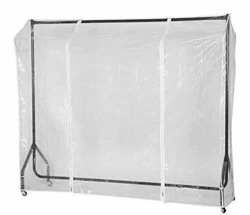 Garment Rack Cover, Clothes Garment Rack Cover 5 Ft with Strong Zipper Protective Rail Cover 59" X 20" X 59" (150 X 50 X 150 cm)- Only Cover