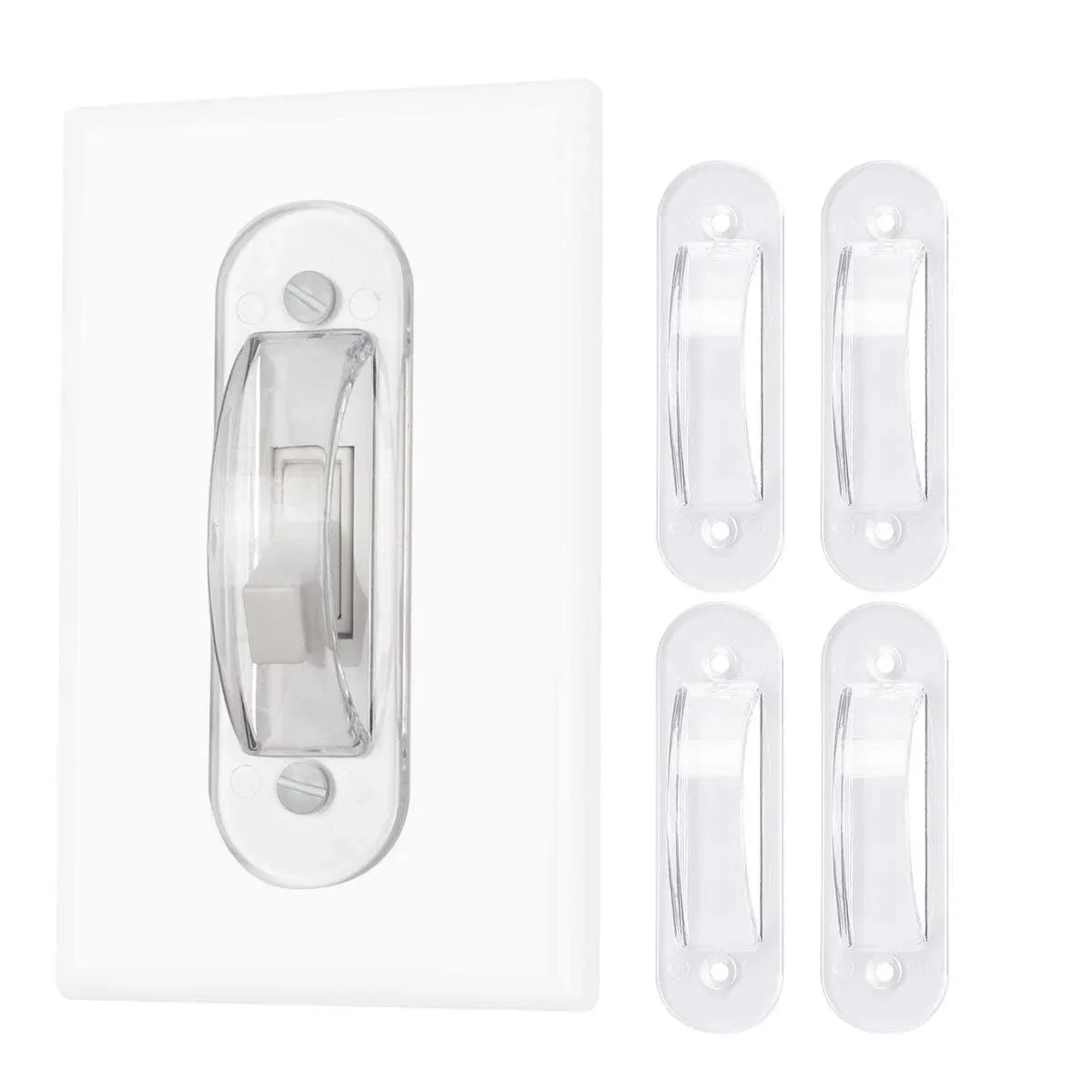 Lisol Wall Switch Guards Plate Covers Child Safety Security Home Decor (4 Pack ...