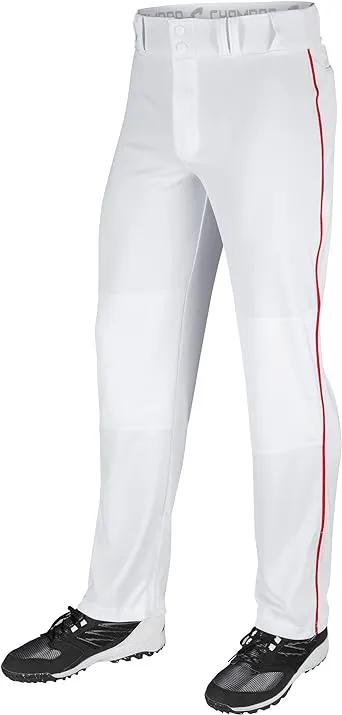 Grey/Royal Triple Crown Adult Open-Bottom Piped Baseball Pants Champro