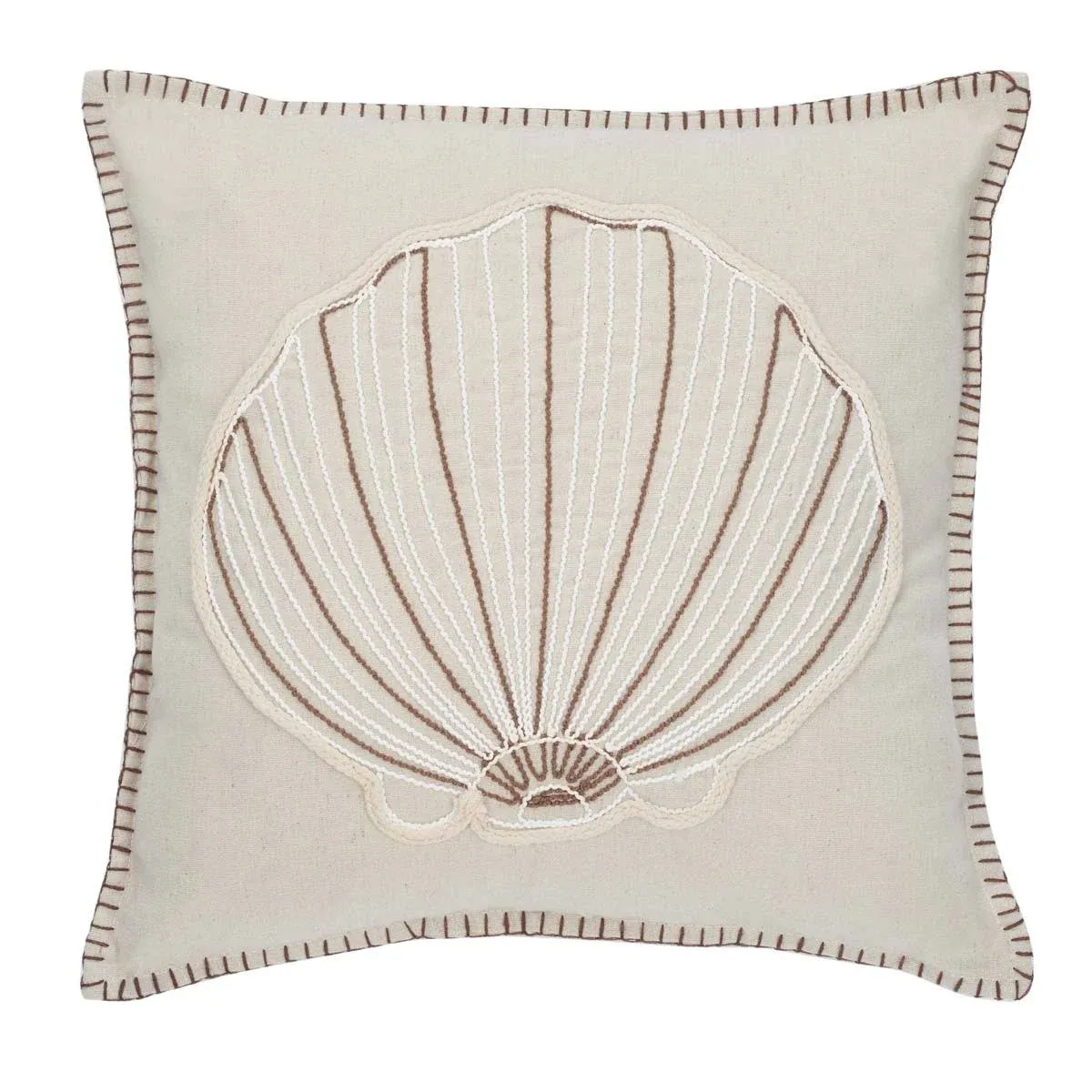 Safavieh della Seashell Pillow - Natural