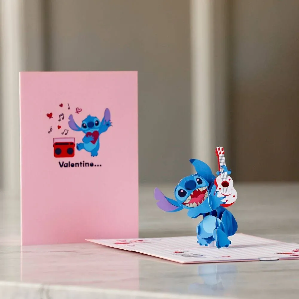 Lovepop Disney's Stitch Rockin' Valentine Pop Up Card