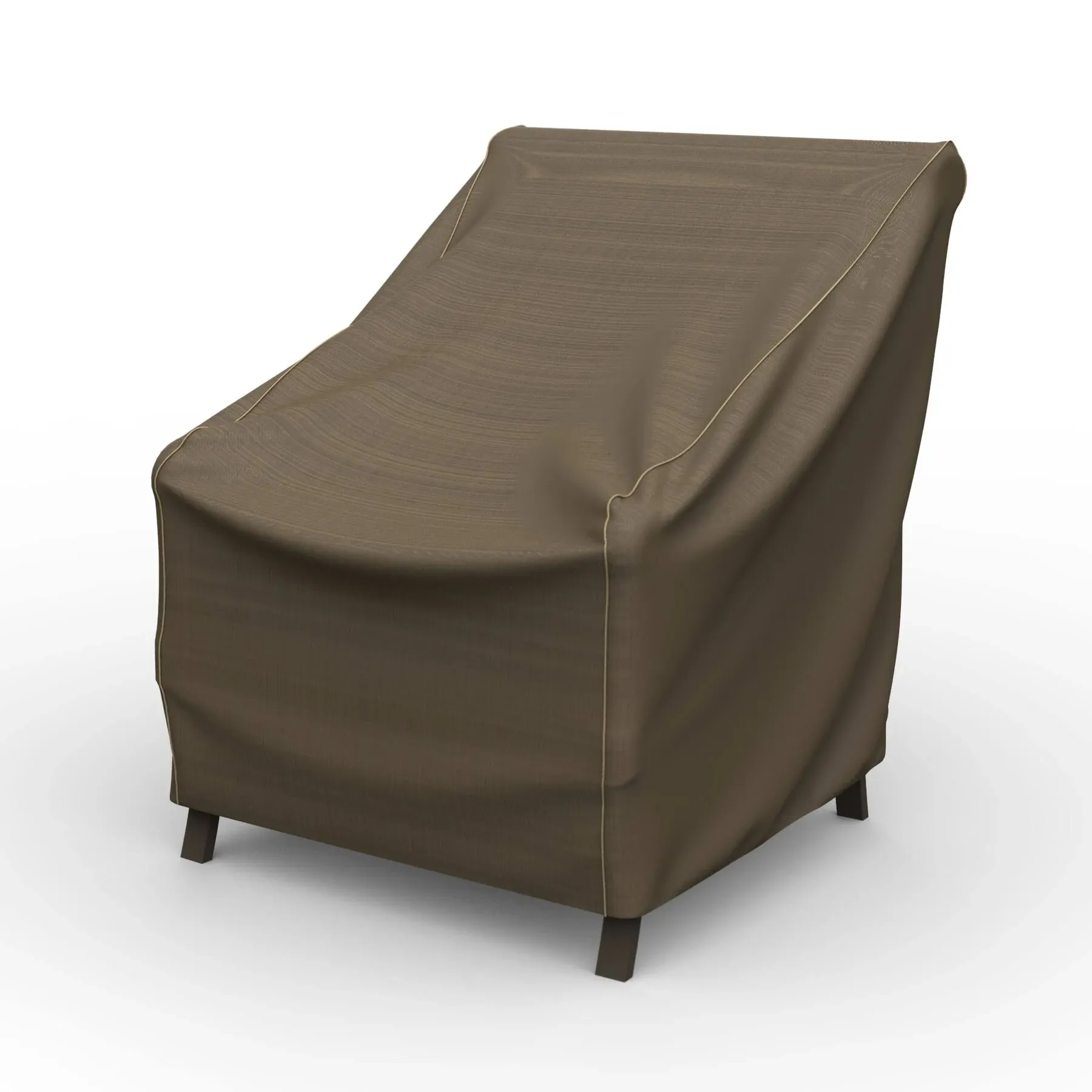 Budge NeverWet Hillside Patio Chair Cover, Black & Tan, Medium - 36"h X 36"w X 3