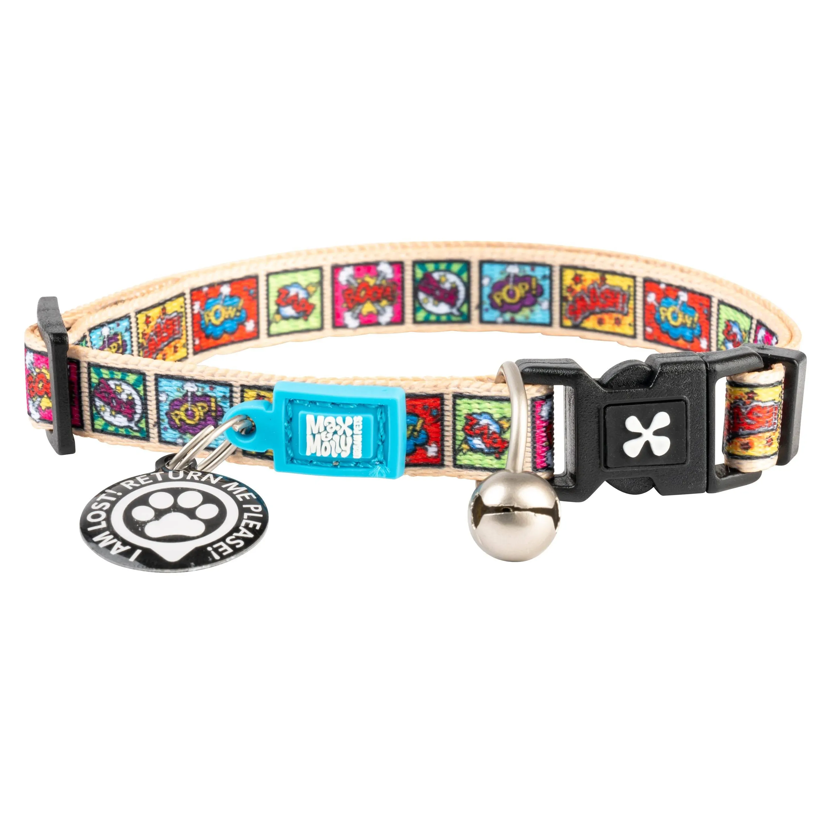 Max & Molly Cat & Kitten Collar with Bell & Breakaway Safety Buckle, Fun Style ...