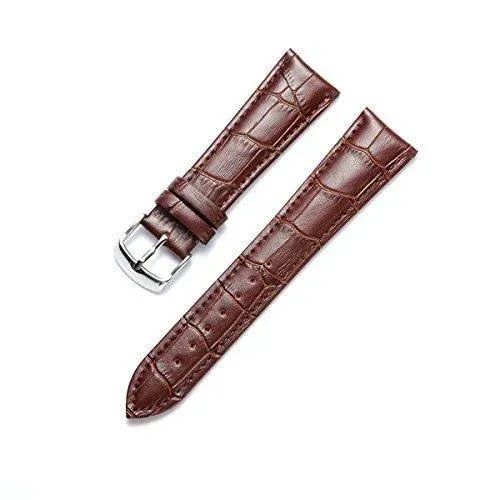 BINLUN Leather Watch Band Genuine Calfskin Replacement Watch Strap Quick Release ...