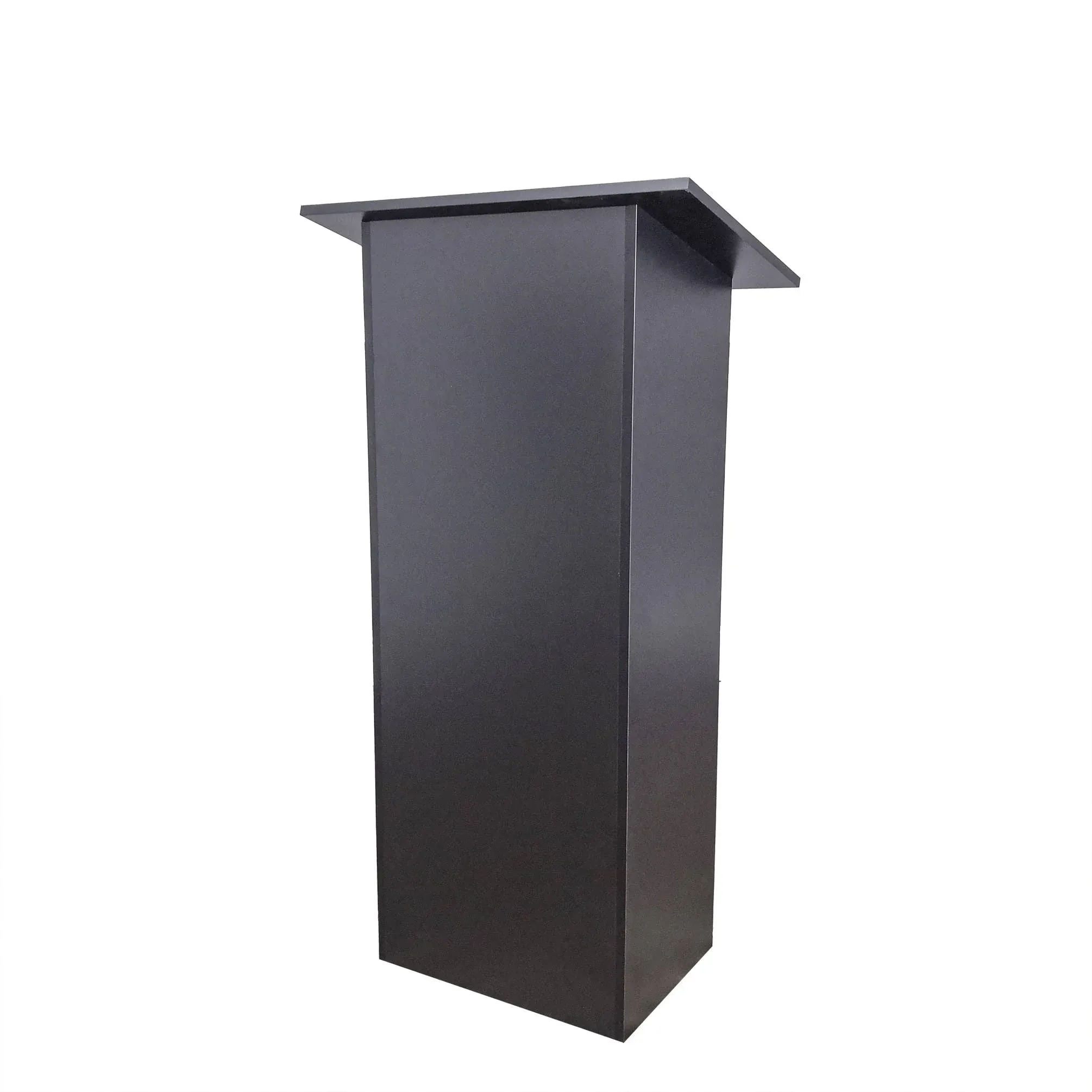 FixtureDisplay<wbr/>s Black MDF Wood Podium Church Pulpit School Lectern Conference