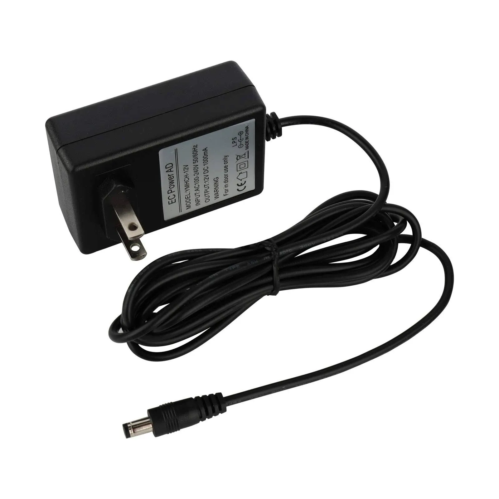 EC Power AD 9.8 Ft 12V 1A Power Supply AC Adapter for Yamaha PSR, YPG, YPT, DGX ...