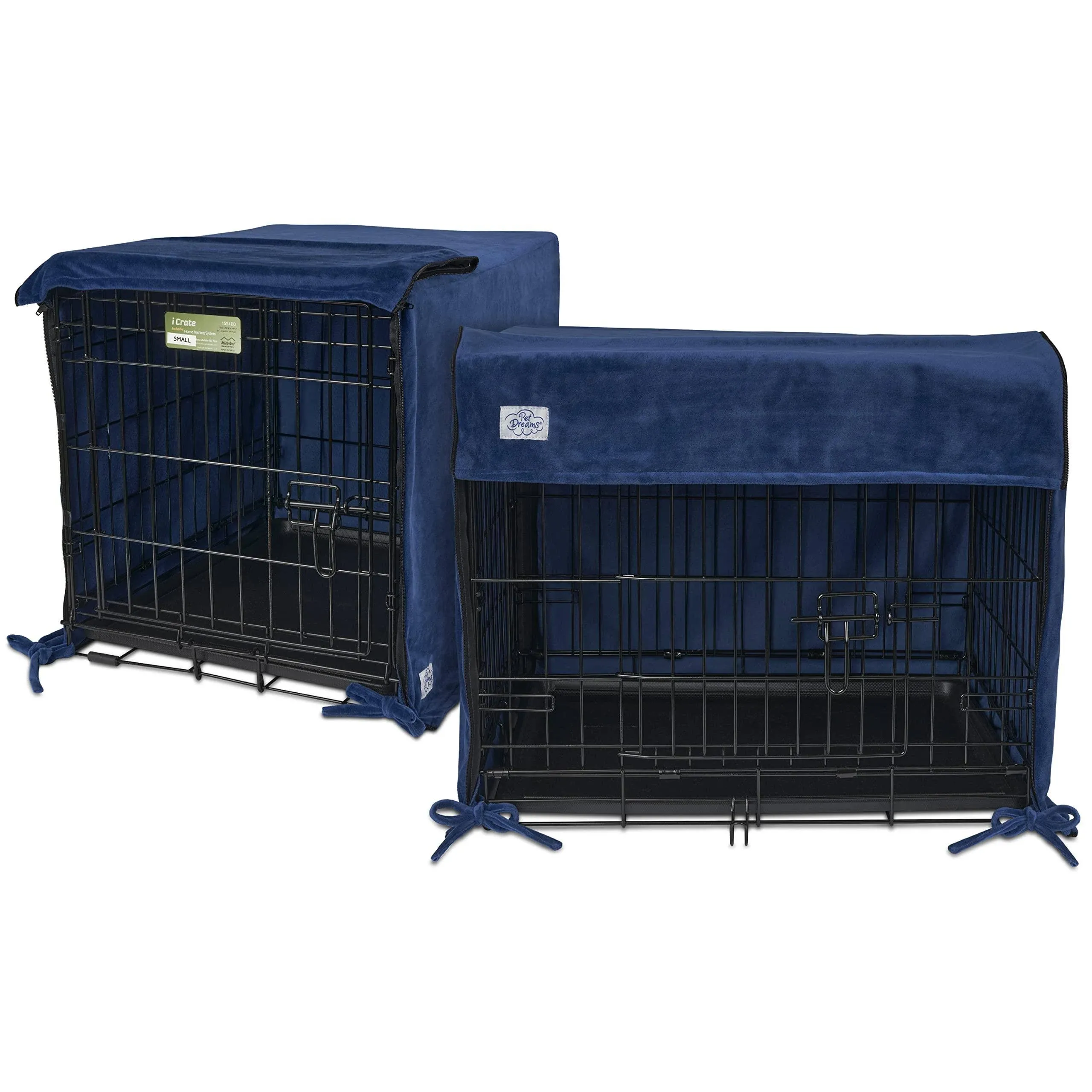 Pet Dreams Breathable Crate Cover - Double Door Dog Crate CoversKennel Covers ...