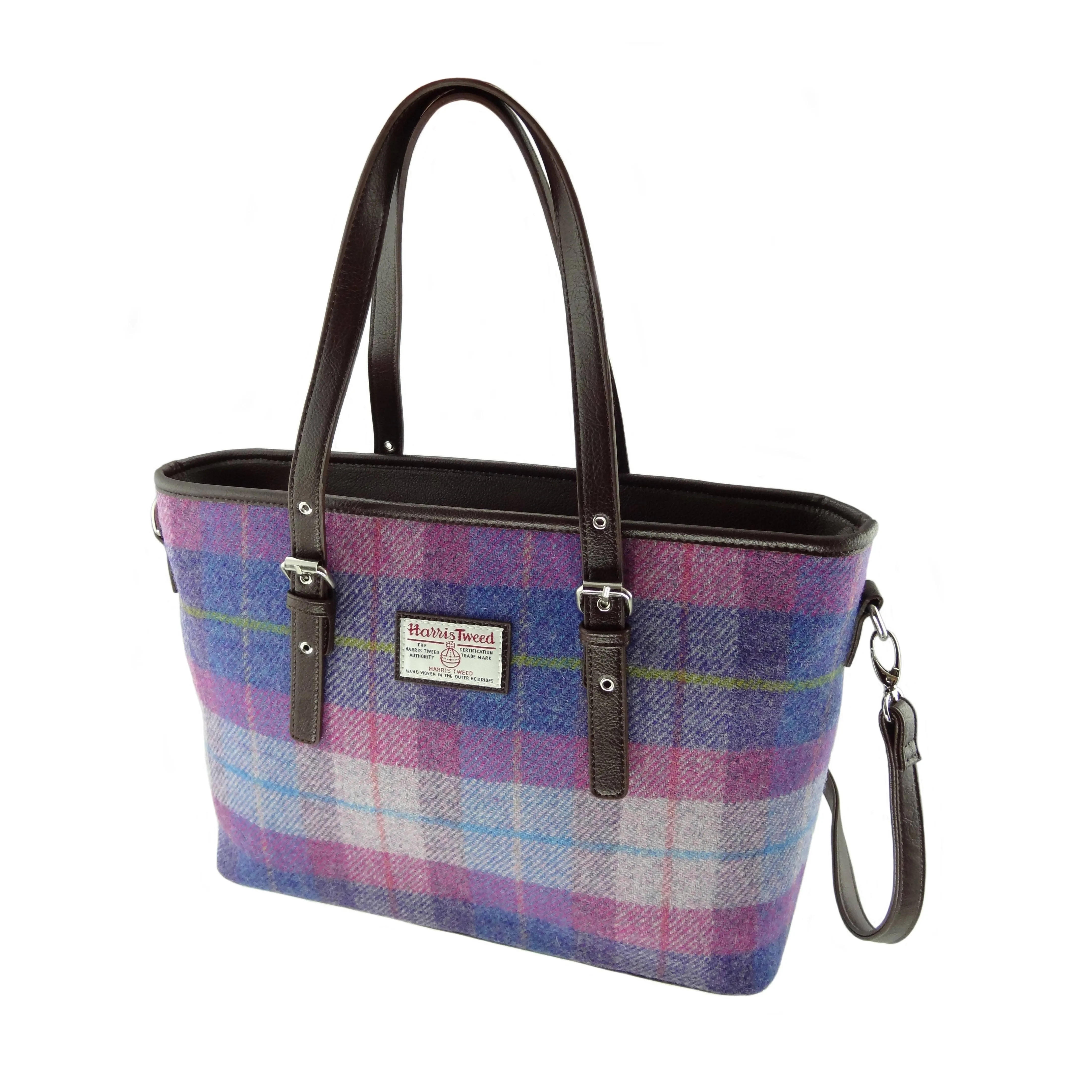 Harris Tweed Large Tote Bag Spey, Col 47