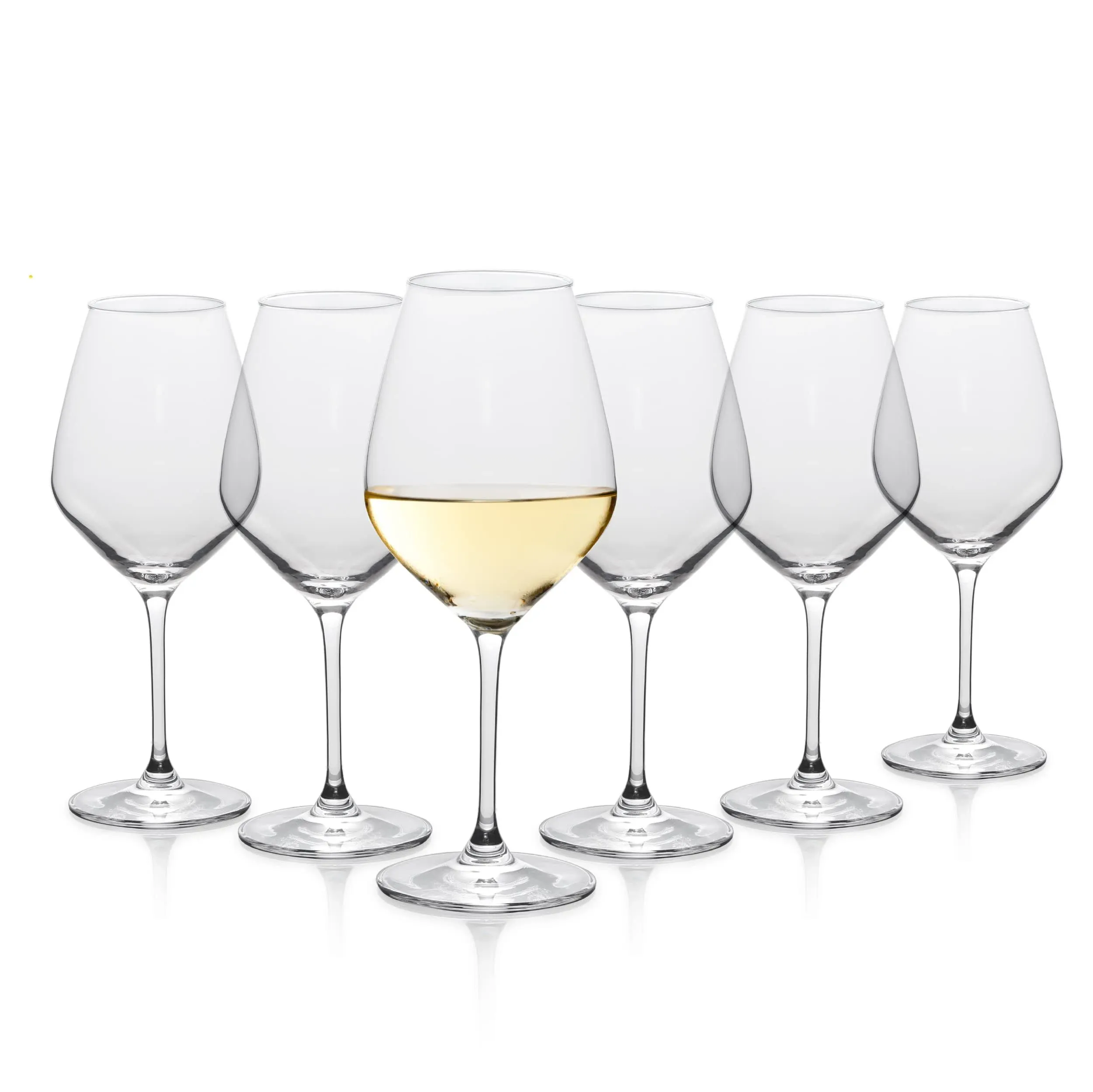 14.5-ounce White Wine Glasses, Set Of 6 In No Color