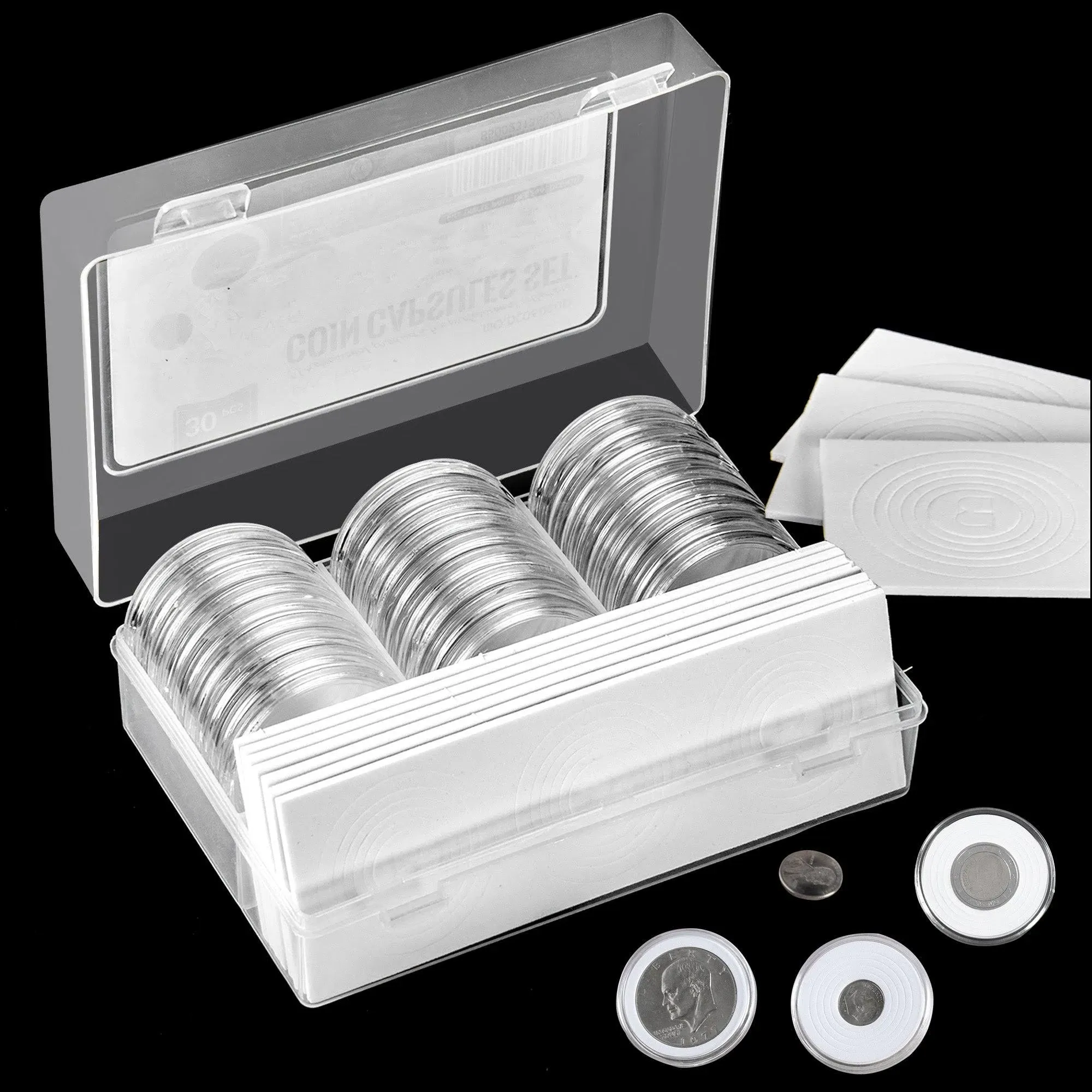 Coin Capsules with Organizer Box DC06030D