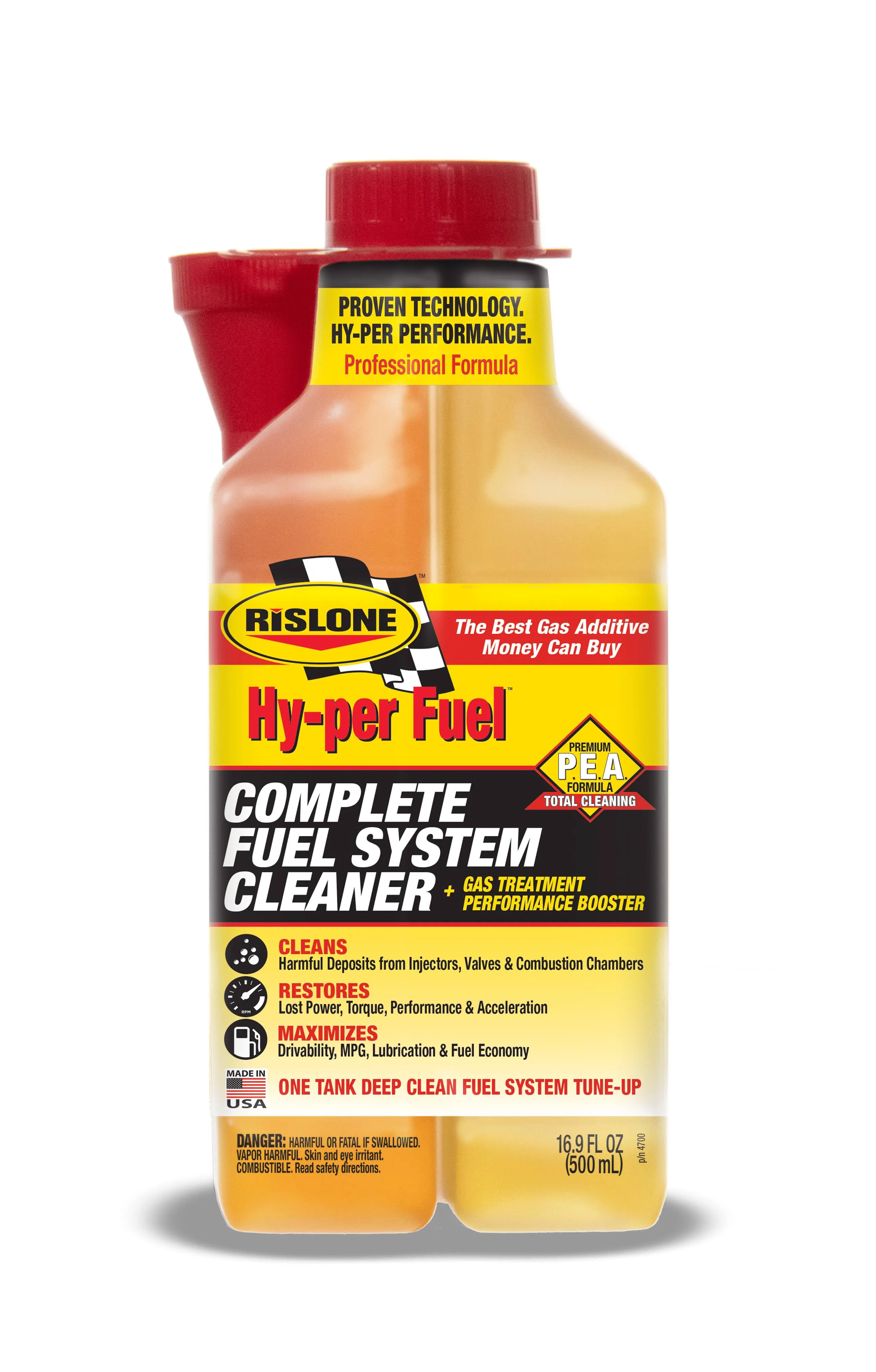 Rislone Hy-per Fuel Complete Fuel System Cleaner Gas Additive 16.9 oz