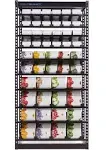 Can Rotation Organizer | Large Canned Food Organizer For Pantry | Black Large Food Rotation System | Harvest | Shelf Reliance (Can Rotation Organizer 3-117 oz (Small, Medium, Large))