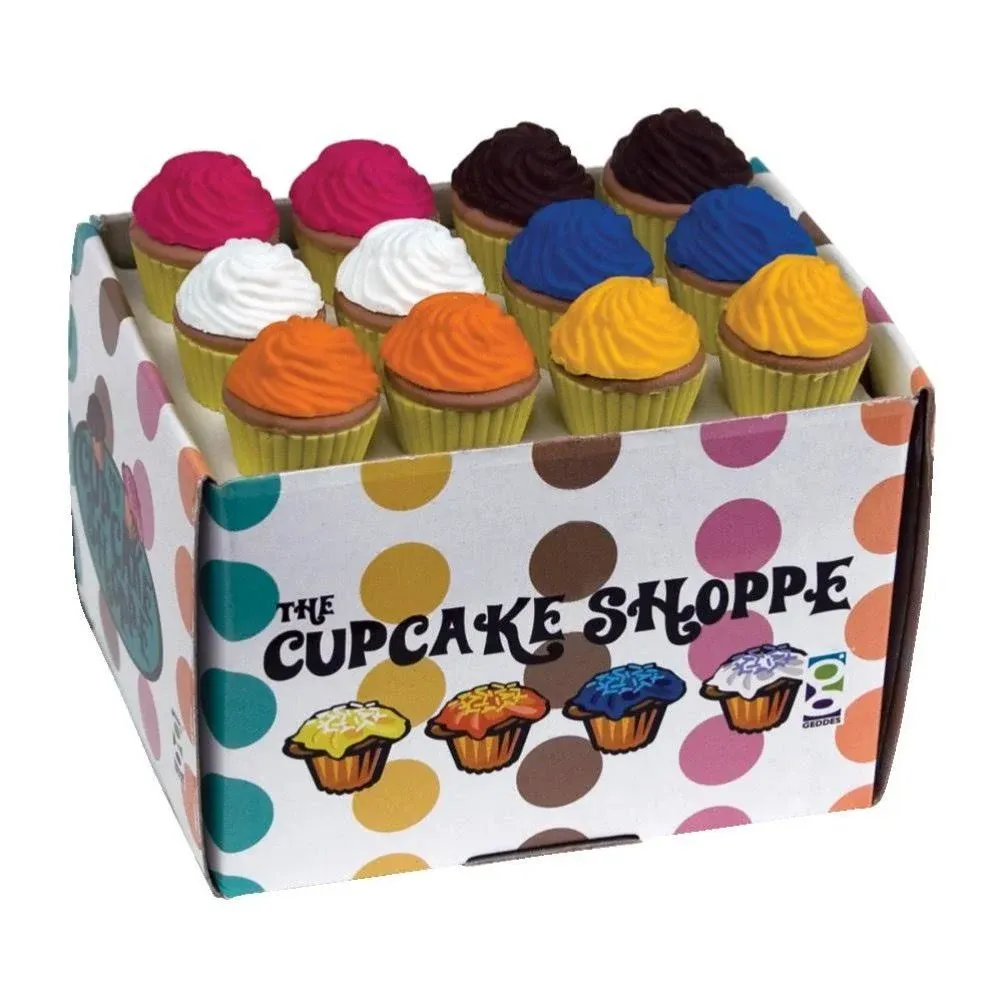 Geddes Erasers Classic - Classic Cupcake Shoppe Scented Eraser Set