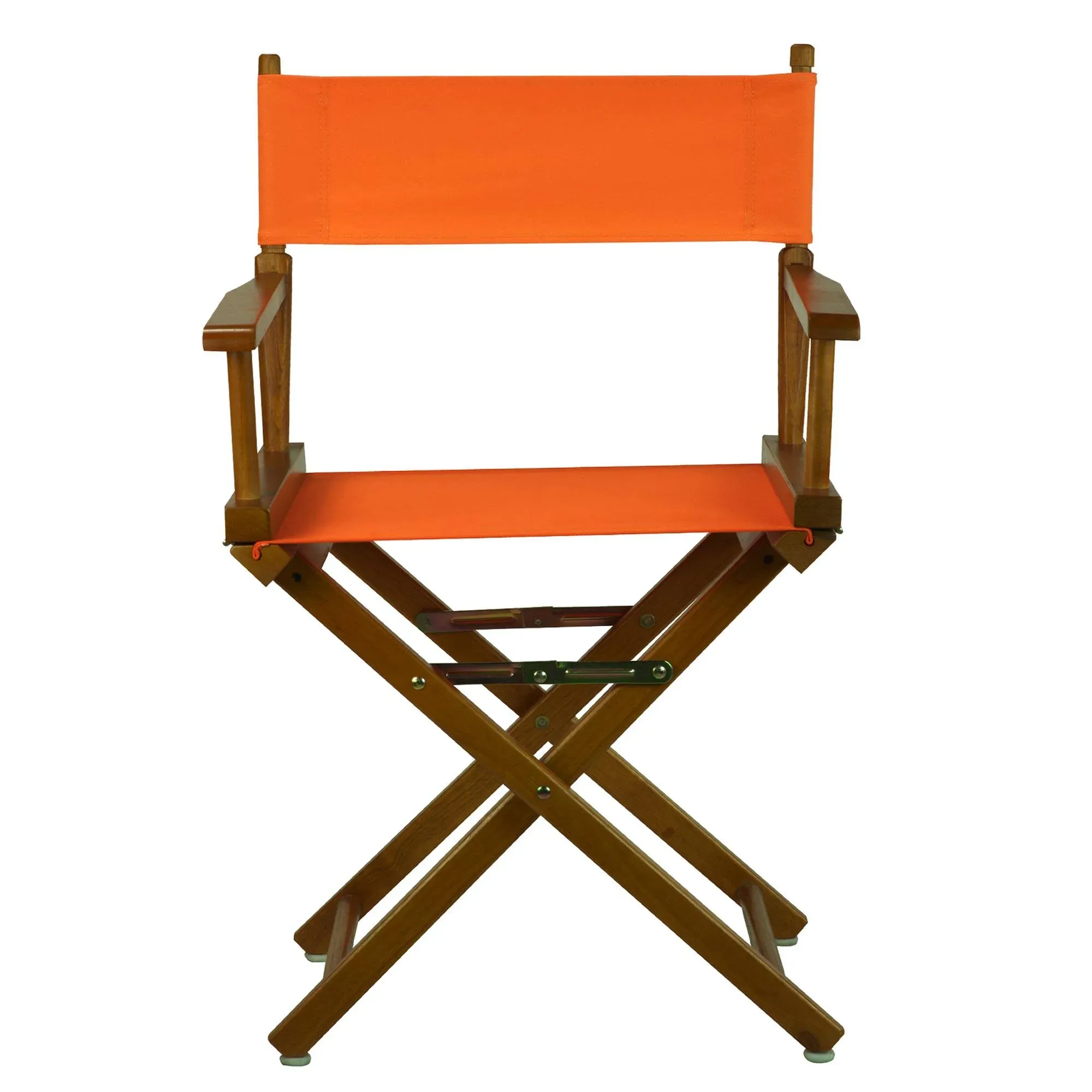 Casual Home 18" Director's Chair Honey Oak Frame, Tangerine Canvas