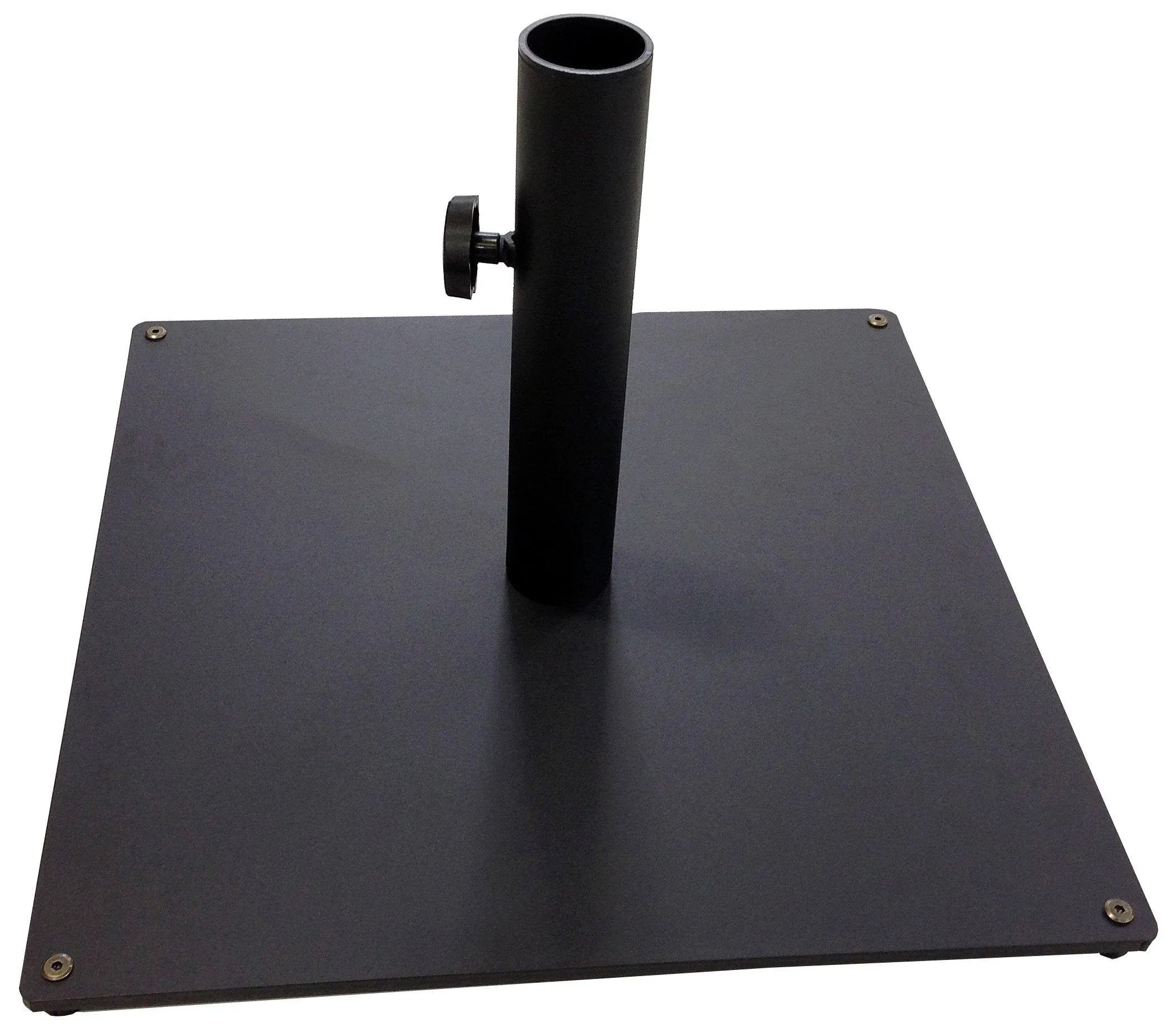 Steel Plate Umbrella Base, 36 Lbs, Black High Durability Steel Plate