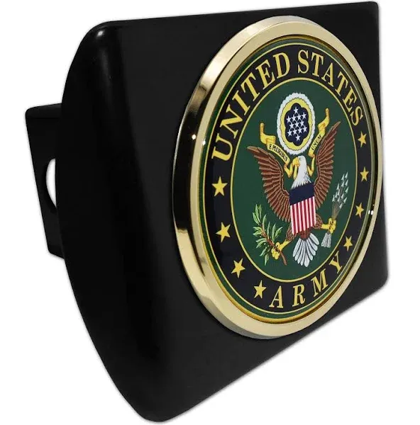 Elektroplate United States Army Eagle Black Metal Hitch Cover