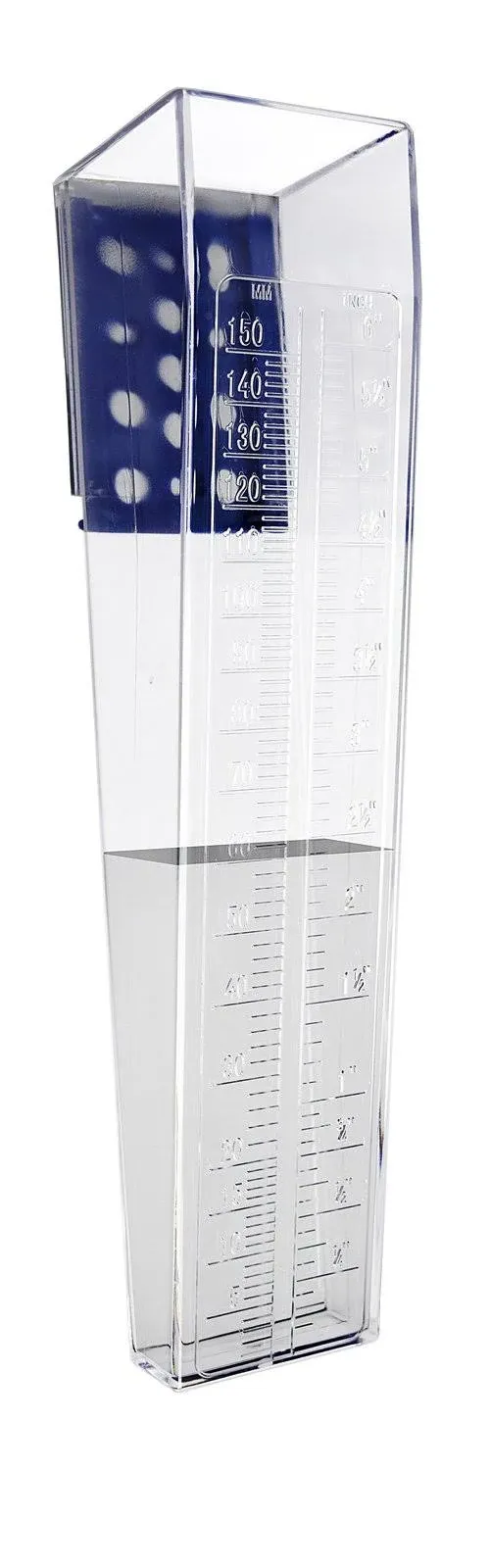 Professional Outdoor Rain Gauge 6 Inch Capacity for Yard, Heavy Duty.