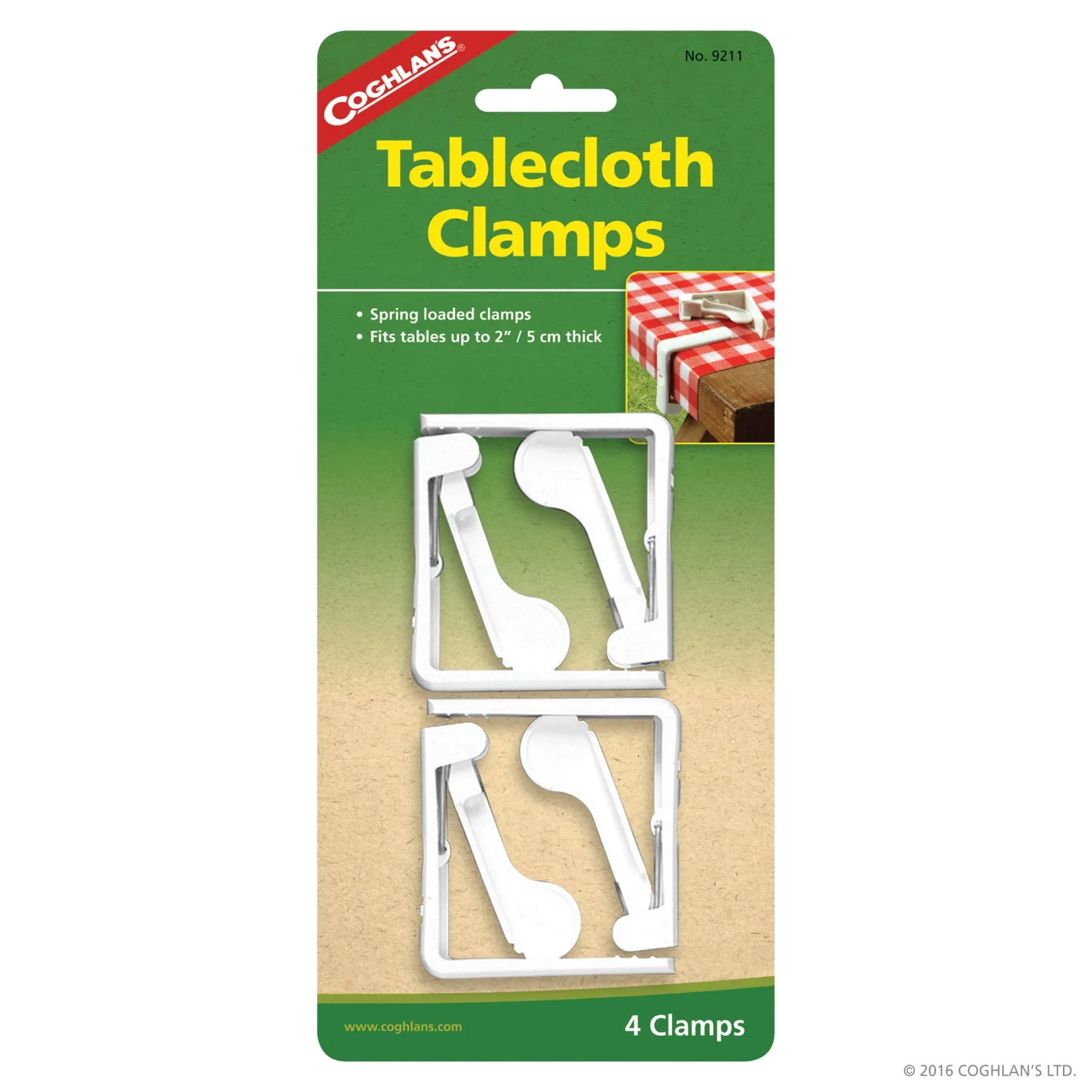 Coghlan's - Deluxe Tablecloth Clamps - 4/Pack - 9211