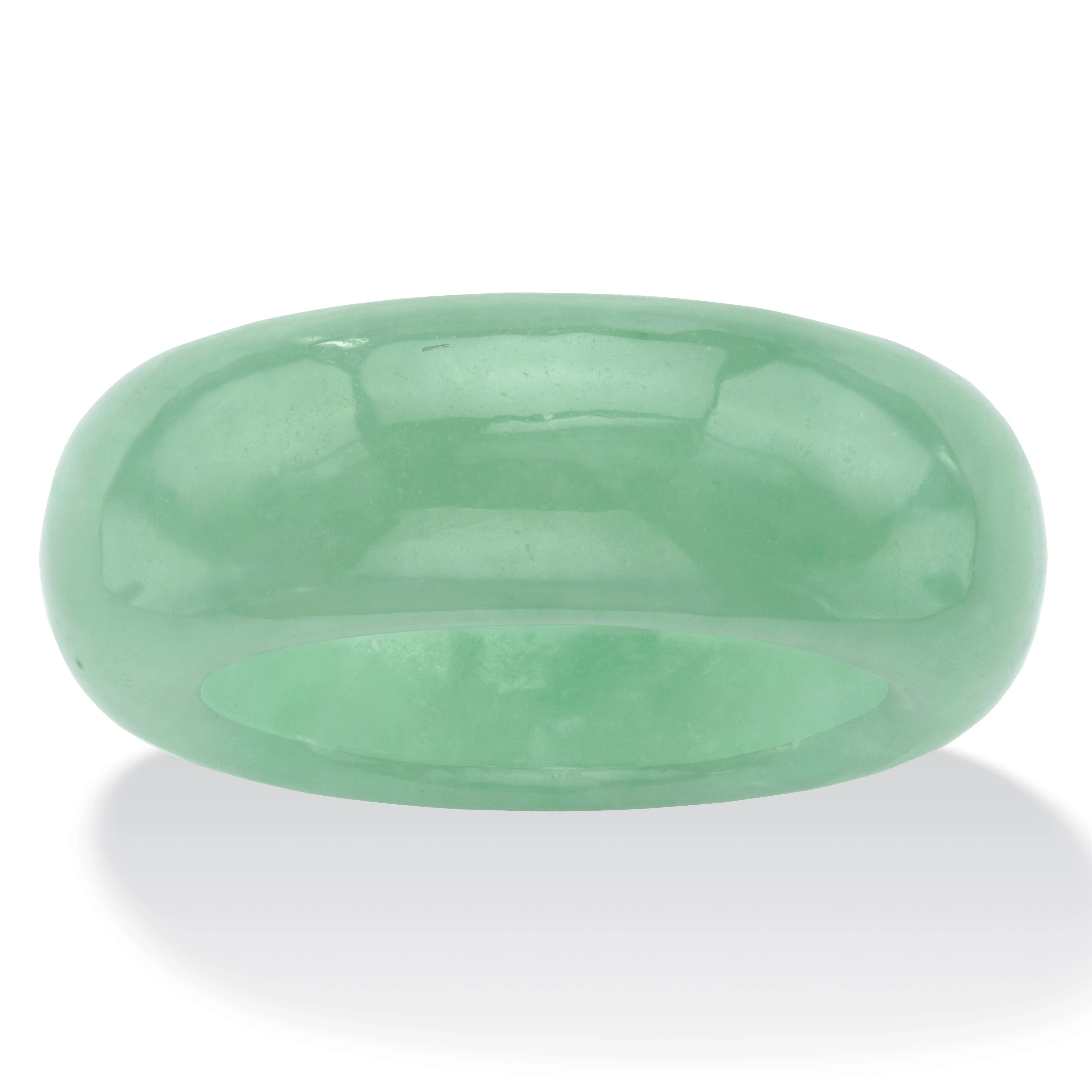 PalmBeach Jewelry Genuine Green Jade Band Ring Sizes 6-10