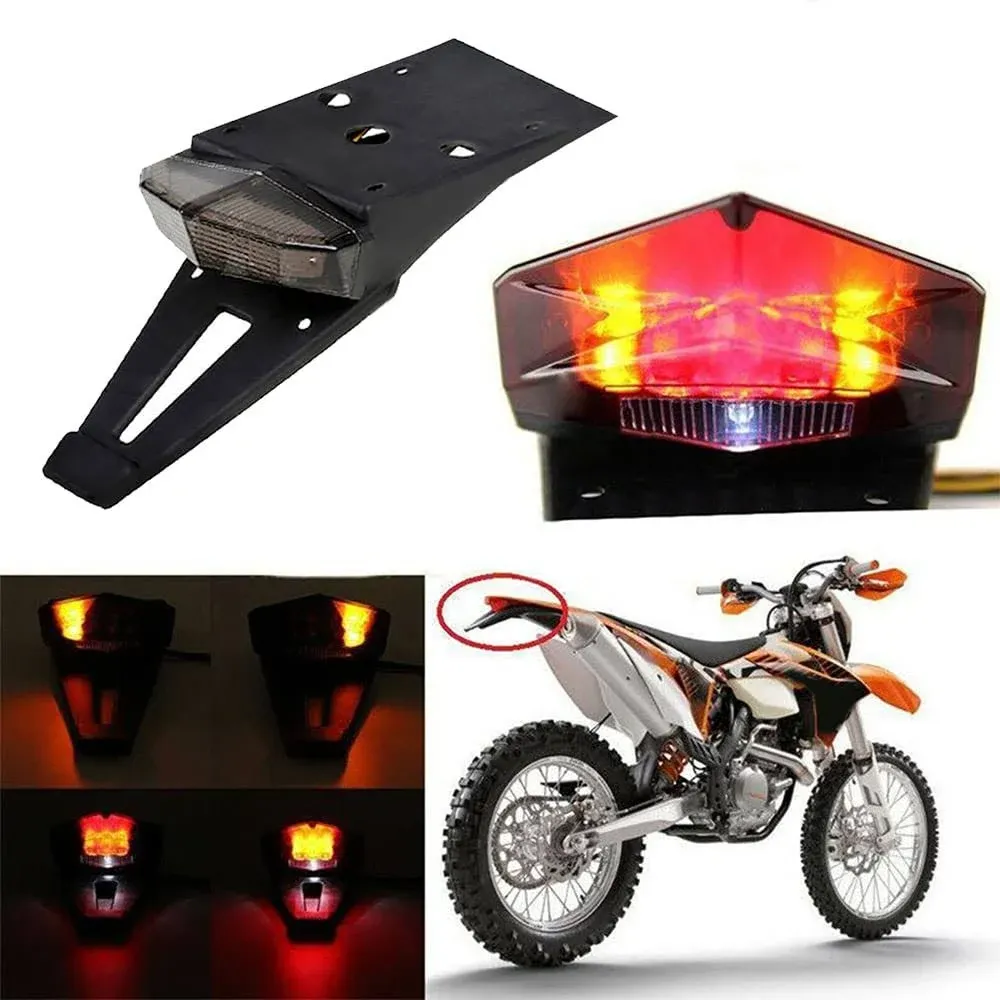 HARIFOGER Rear Fender LED Brake Tail Light Turn Signals Running Lamps License ...