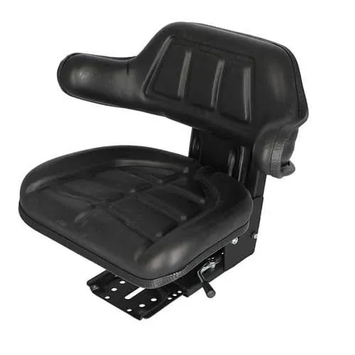 Seat Assembly - Grammer Style Vinyl Black Fits Massey Ferguson 135 Fits John ...