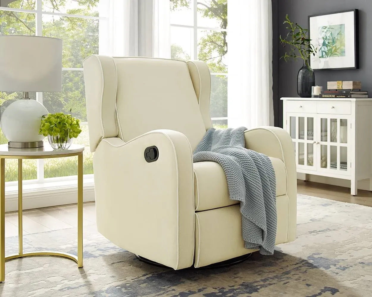 Angel Line Rebecca Upholstered Swivel Gliding Recliner