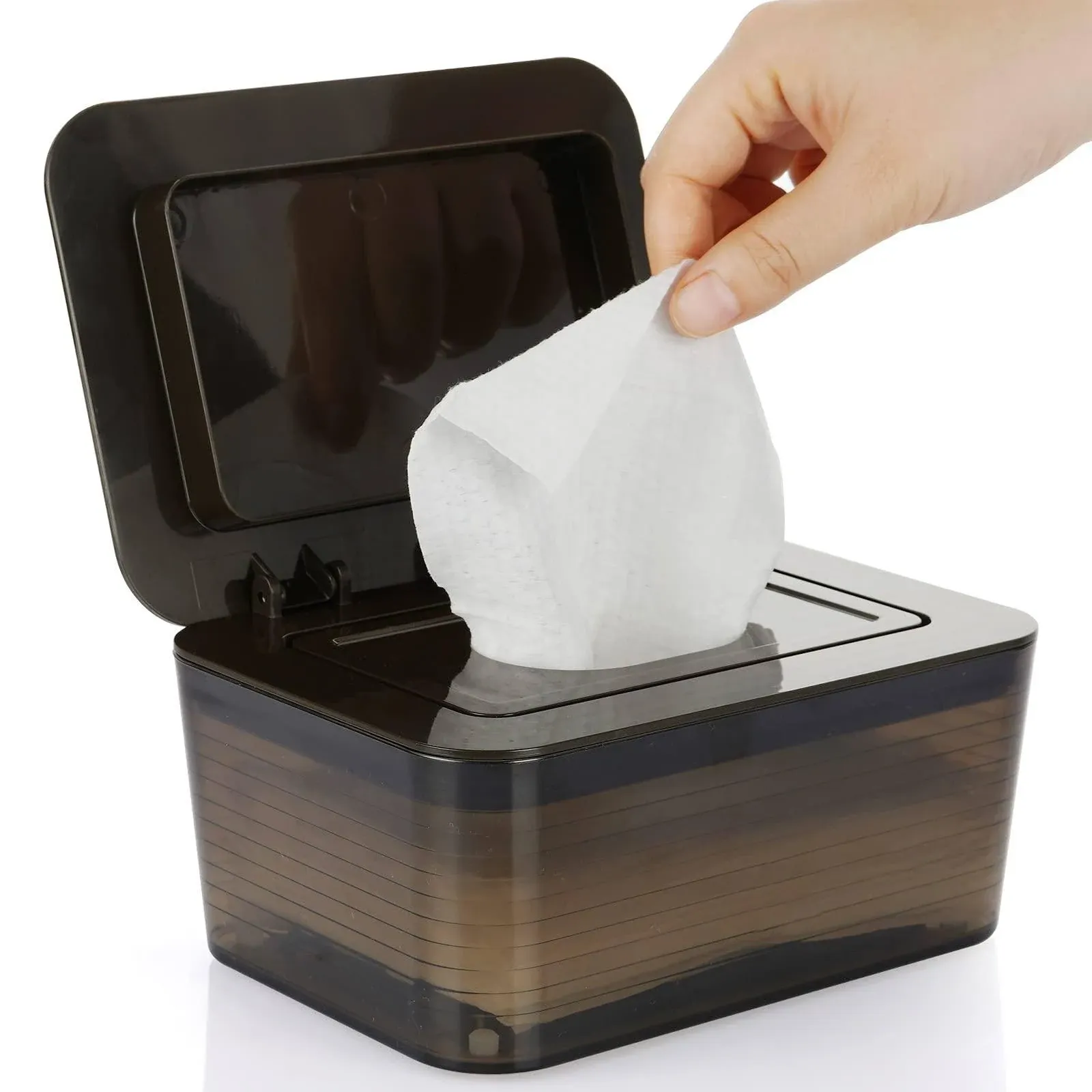 Whiidoom Large Capacity Wipes Dispenser Removable Plastic Wipes Case Keeps Wipes ...