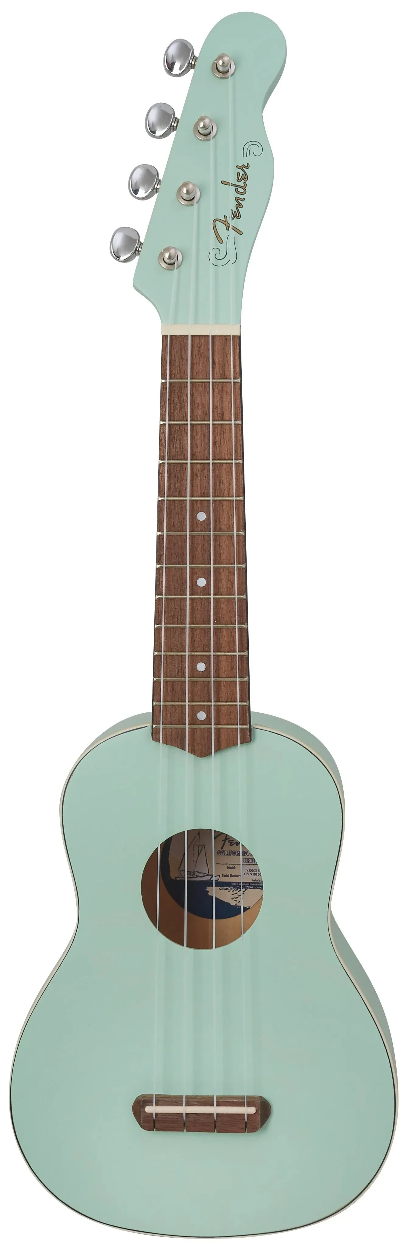 Fender Venice Soprano Ukulele - Surf Green