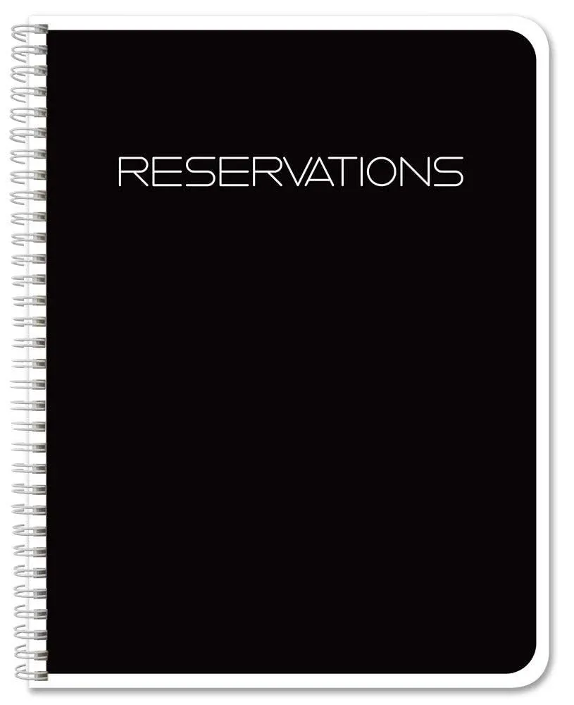 BookFactory Restaurant Reservations Book, Table Reservations, Restaurant Dinner ...