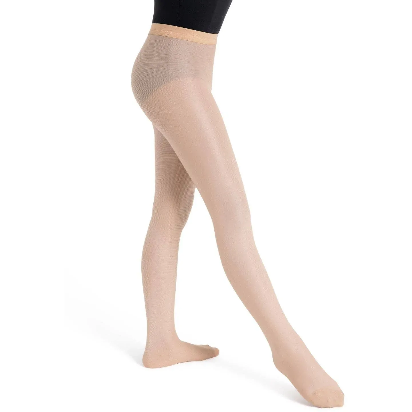 Capezio Light Toast Ultra Shimmery Tight - Girls Small