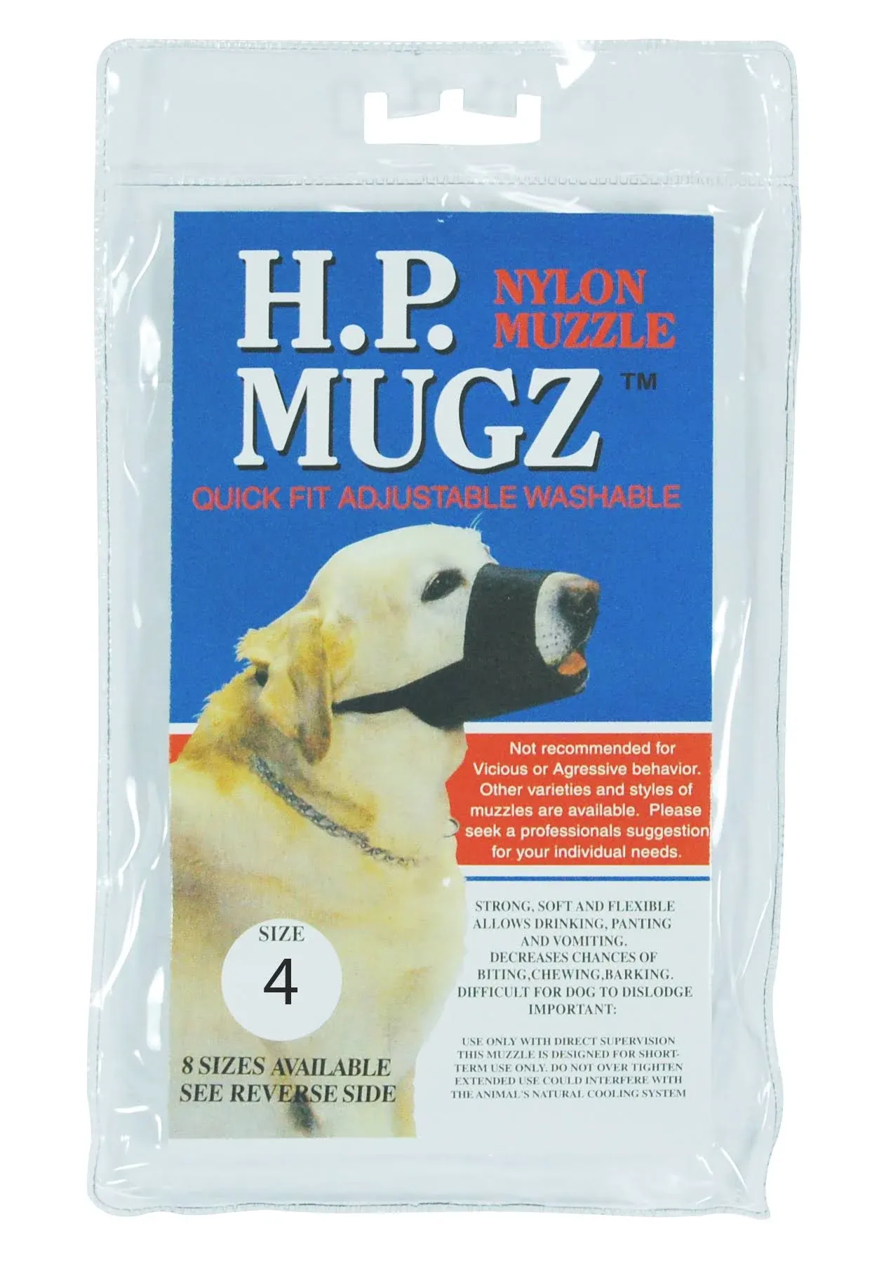 Hamilton H.P. Mugz Nylon Dog Muzzle Size 1