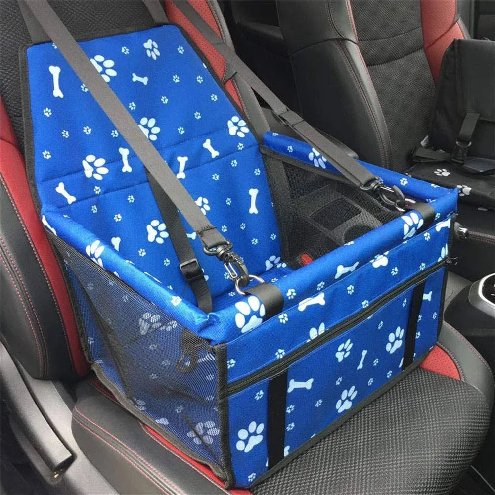 Myuilor Pet Dog Car Booster Seat Carrier,Portable Foldable Carrier with Seat Belt ...