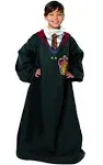 Northwest Harry Potter Hogwarts Rules Youth Silk Touch Comfy Throw Blanket with Sleeves, 48" x, 48"