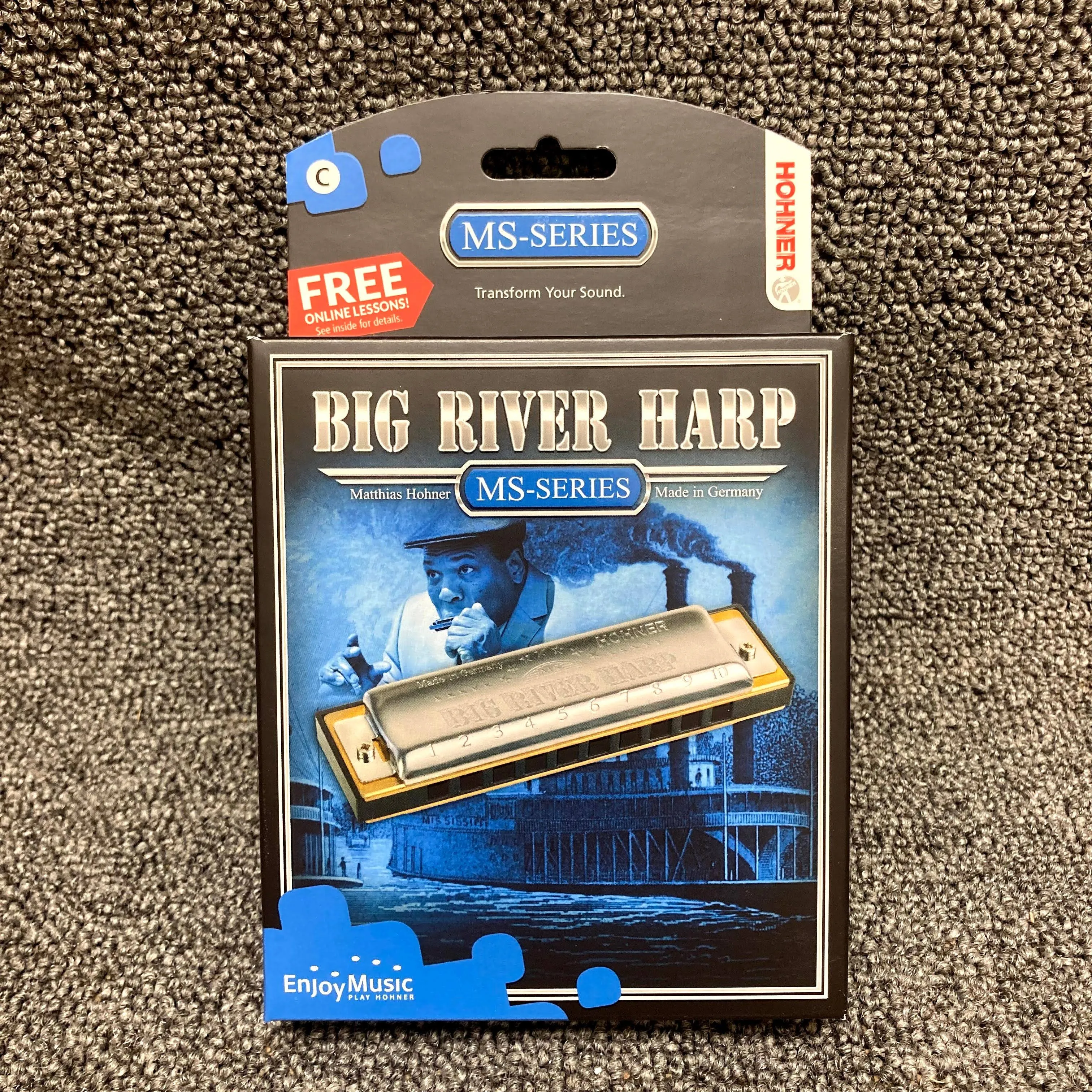 Hohner Big River Harmonica - Key of C, New!