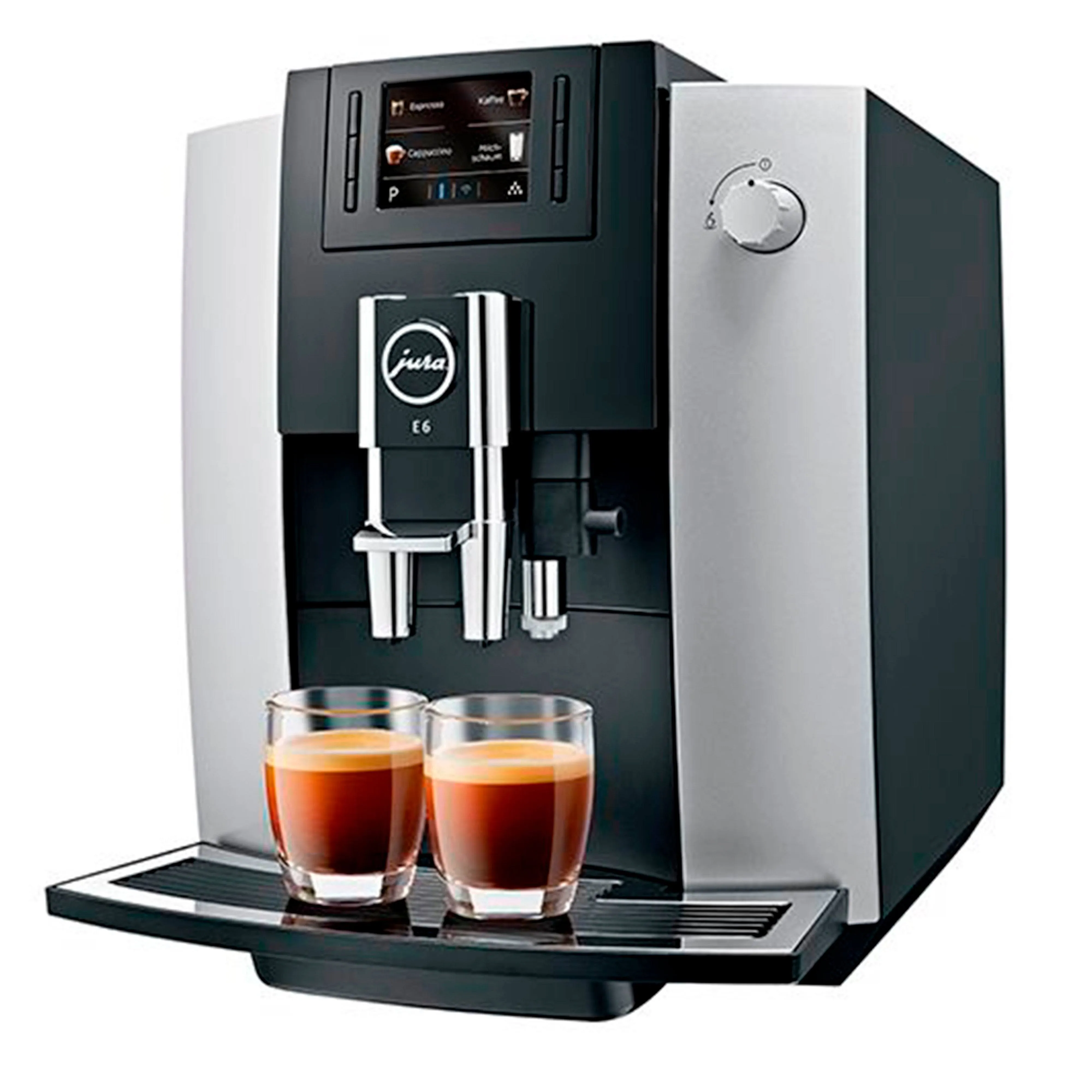 Jura E6 Automatic Coffee Machine - Platinum