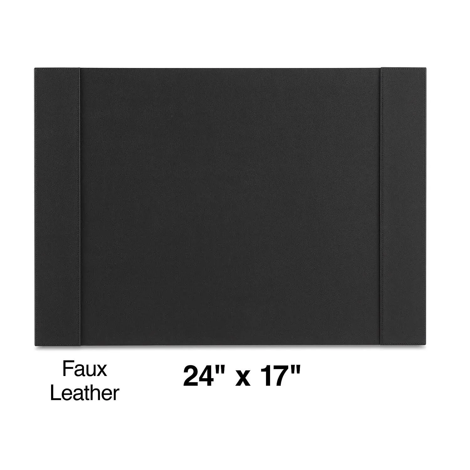 Staples Refillable Faux Leather Desk Pad 24&#034;L x 17&#034;W Black (45058) 2741550