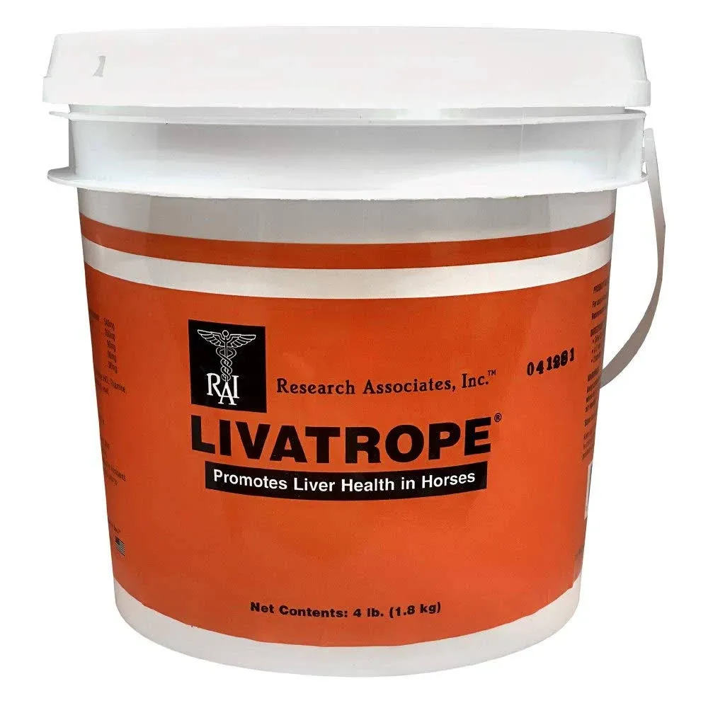 Solvent Sales Livatrope Powder 4 lb - Veterinary Formula - for Horses with ...