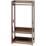 Iris Compact Wood Garment Rack - Brown