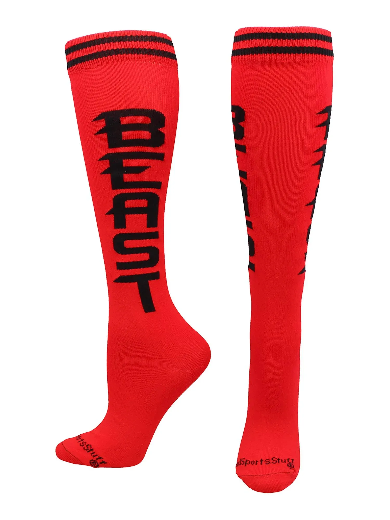 MadSportsStuff Personality Word Socks Over The Calf Length