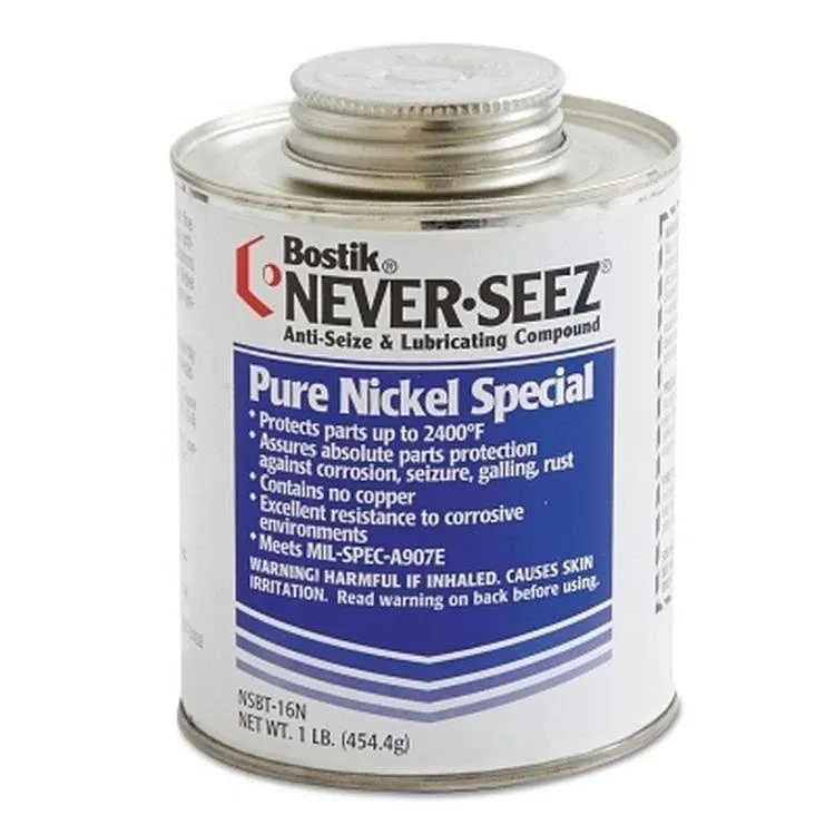 Bostik Never-Seez Pure Nickel Special Anti-Seize, 1 lb. Brush Top