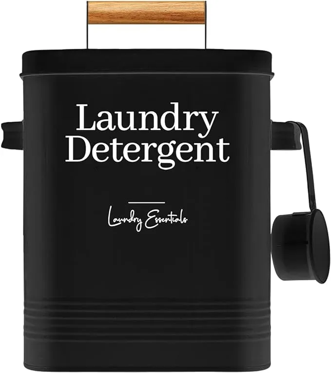 Simplation Modern Farmhouse Laundry Detergent Container for Laundry Room Decor ...