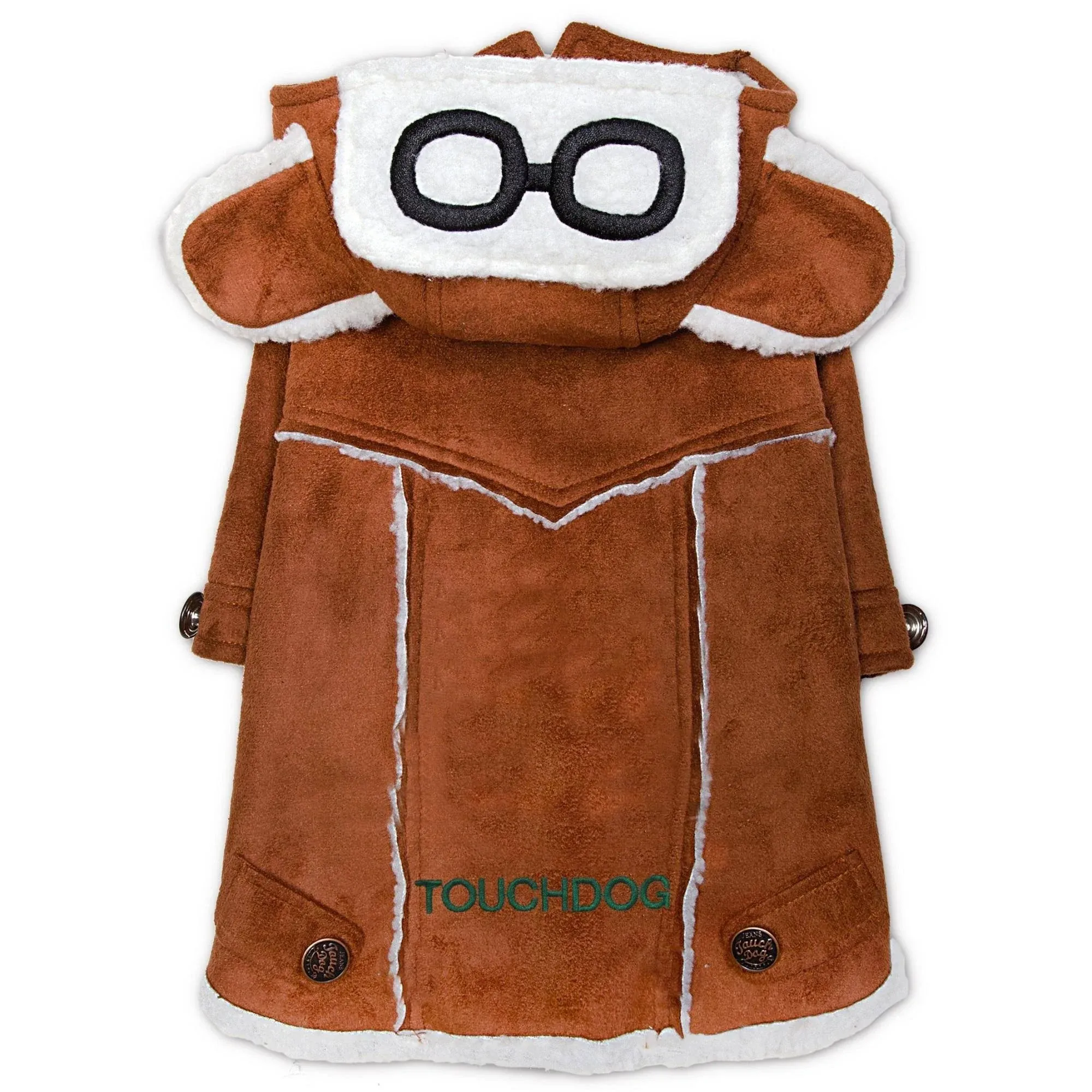 Pet Life Touchdog Tuskegee Winter Dog Coat - Brown