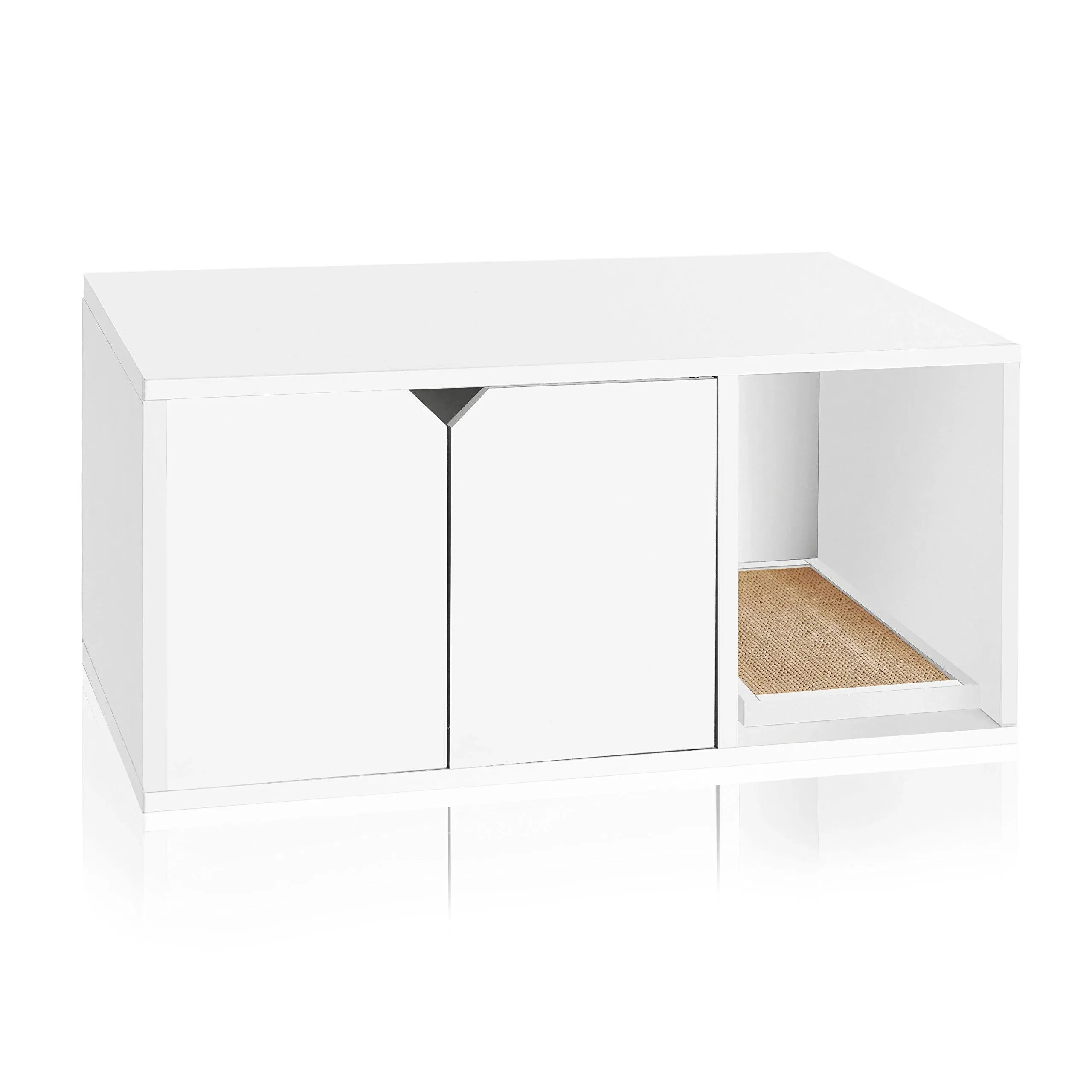 Way Basics Katville Litter Box Enclosure, White