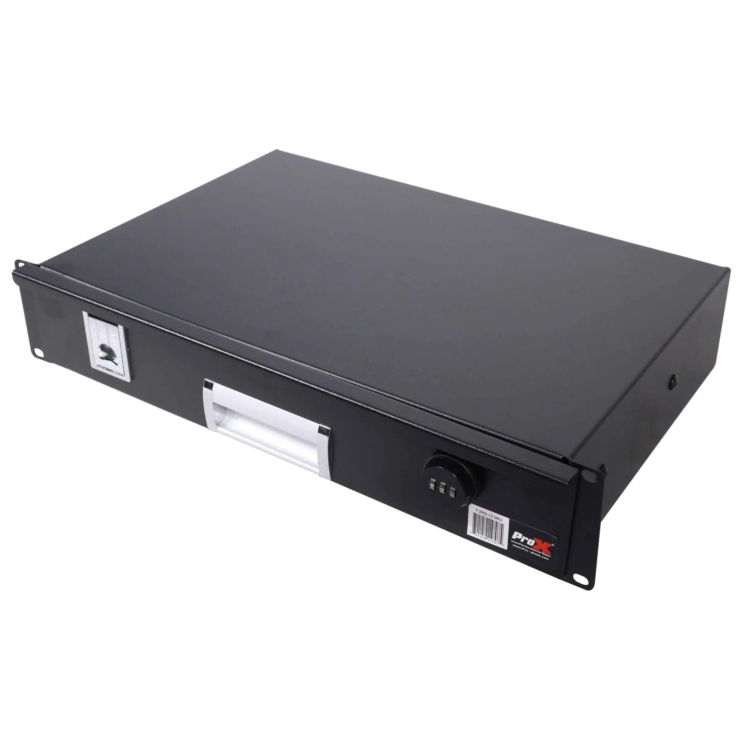 ProX T-2RD-12 Heavy Duty 12&#034; Deep 2U Metal Locking Rackmount Drawer For 19&#034; Rack