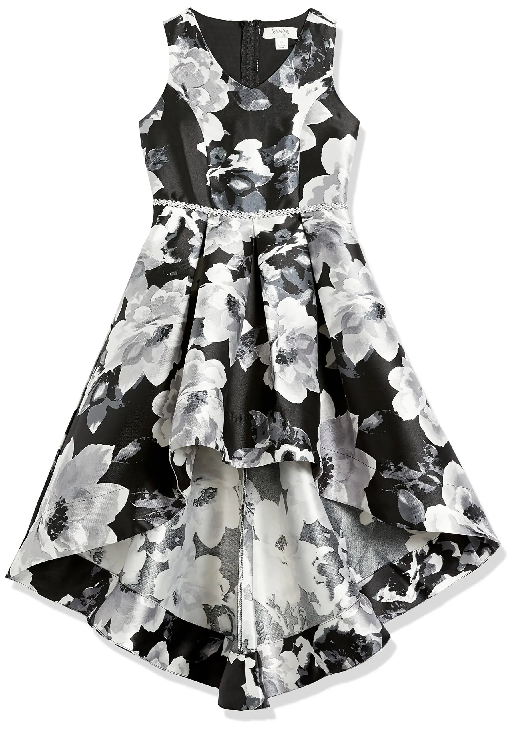 Speechless Girls' Sleeveless High-Low Taffeta Party Dress