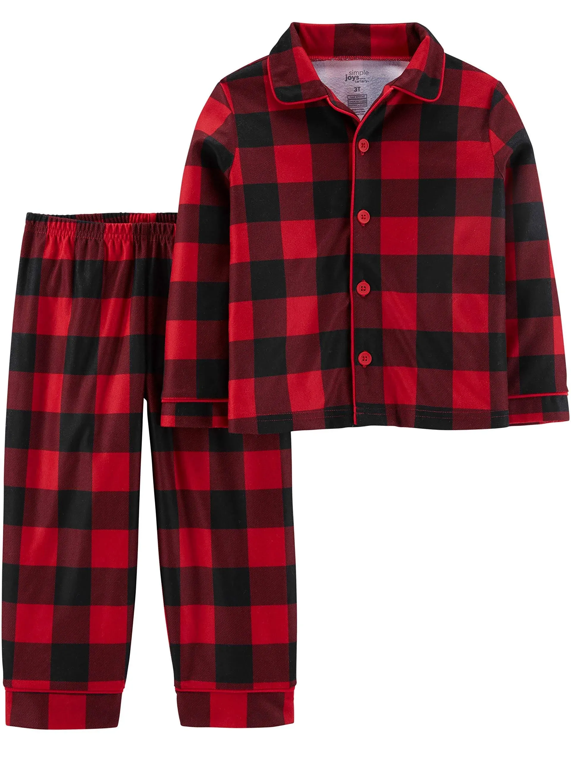 Simple Joys by Carter's Boys' 2-Piece Coat Style Pajama Set