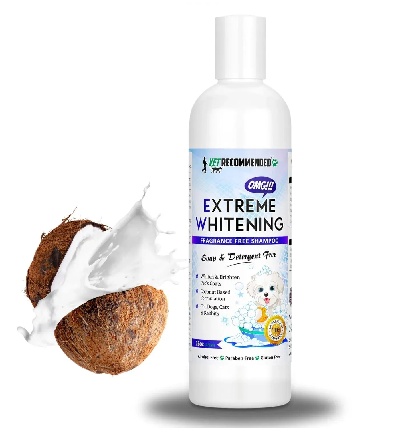 Vet Recommended OMG Extreme Dog Whitening Shampoo