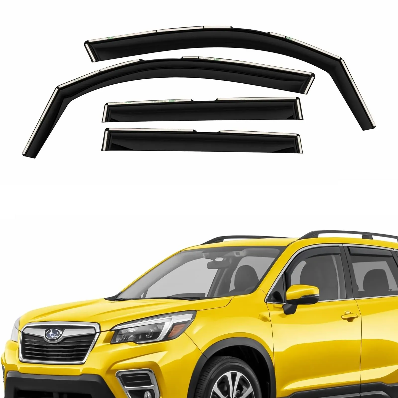 Side Window Deflectors Rain Guards for 2019-2024 Subaru Forester  | eBay