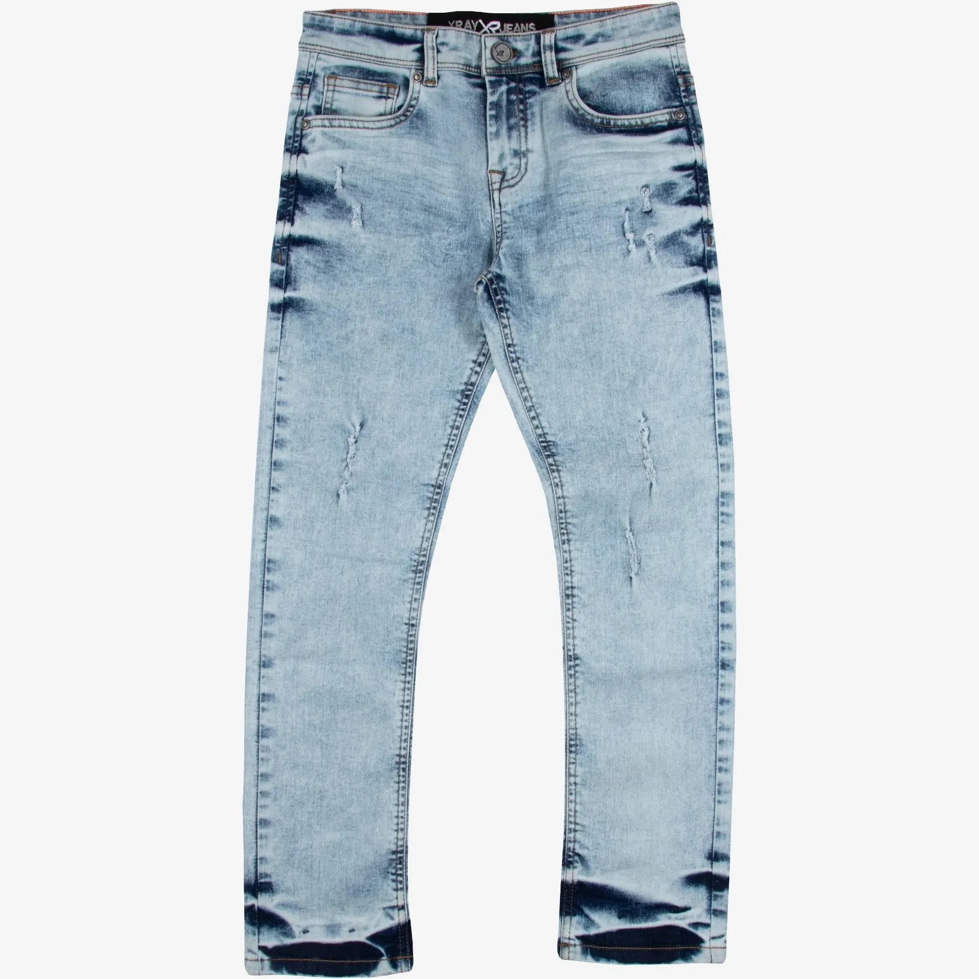 X RAY Boy&apos;s Slim Look Ripped Denim Jeans