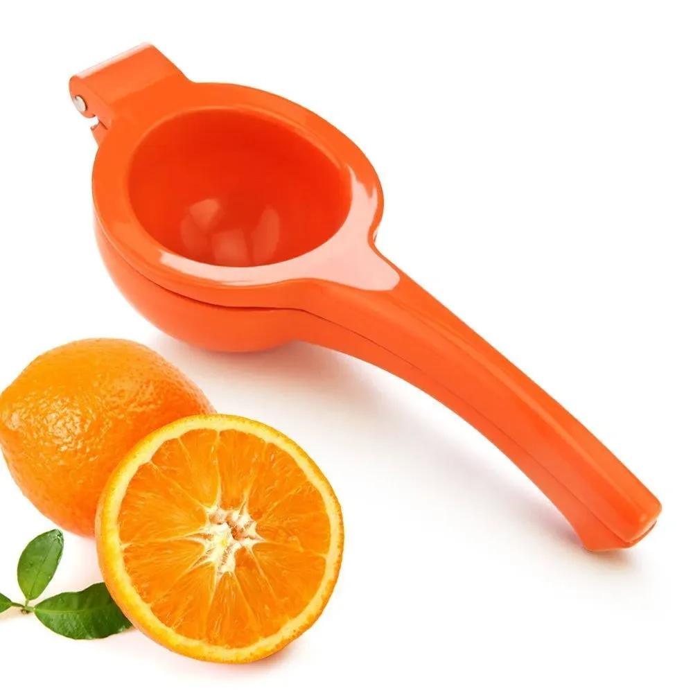 New Star Foodservice Enameled Aluminum Orange Squeezer, Orange